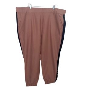 Disney Brown Track Pants with Black Stripes
